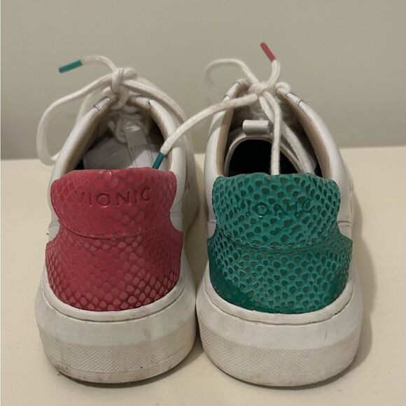VIONIC SIMASA LEATHER COMFORT FASHION SNEAKERS SIZE 7 - Picture 3 of 6